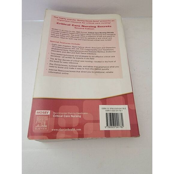 Critical Care Nursing Secrets 2nd Edition by Hildy Schell & Kathleen Puntillo - Picture 3 of 8